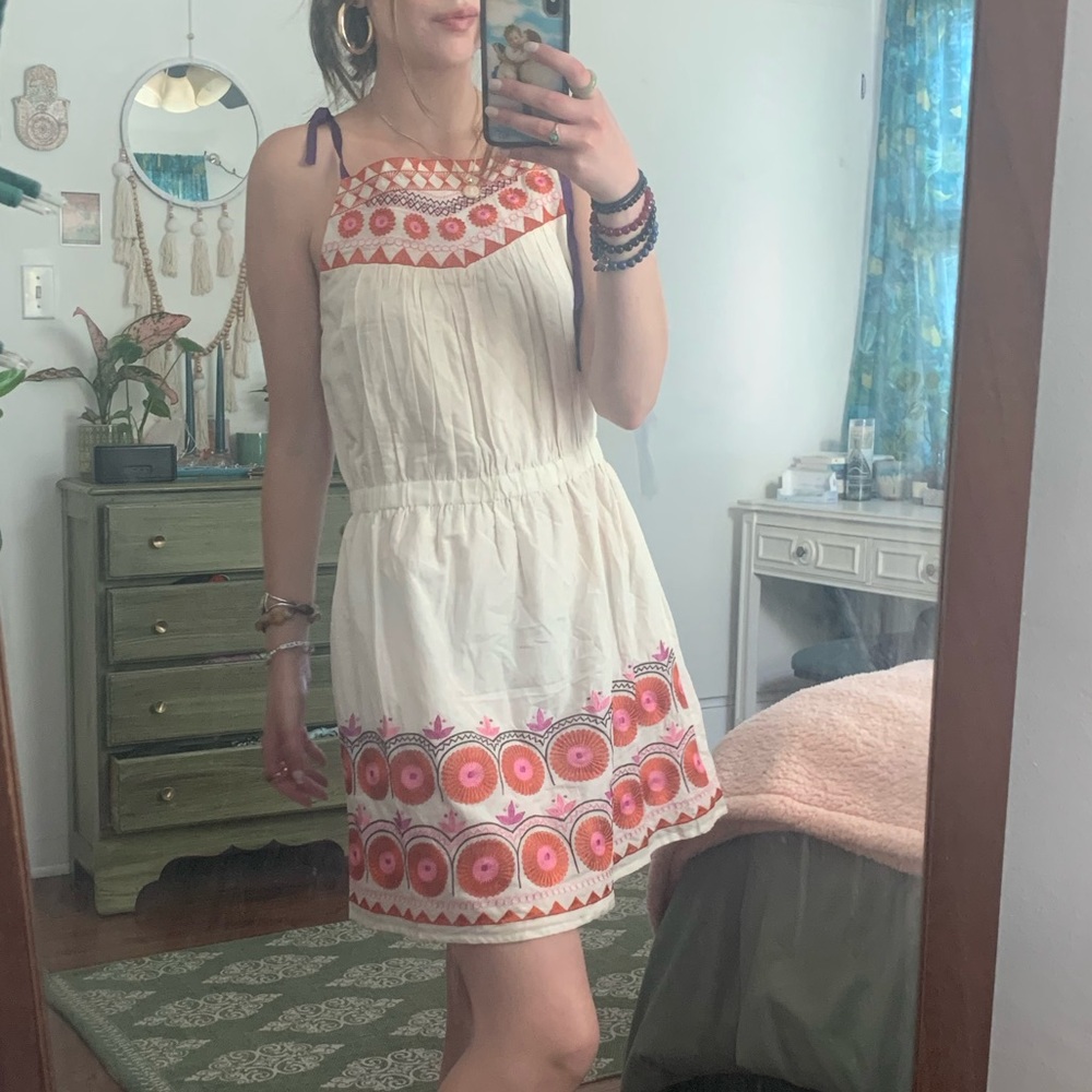 Brand new mini floral dress size medium